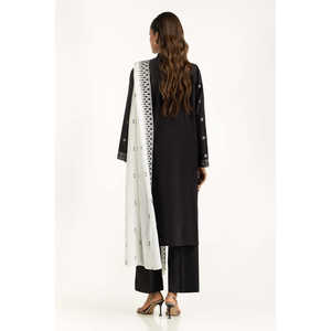 Ensemble de costume brodé en tissu lawn pour femmes IUSTKSD-1087, 3 pièces - Product Image 4