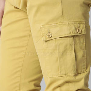 กางเกงคาร์โก้ผู้ชายขาตรงระบายอากาศน้ำหนักเบาพร้อมโลโก้ตามสั่ง100% ชุดทำงานแบบลำลอง - Product Image 5