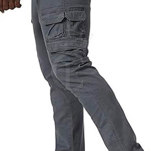 Pantalones Cargo informales rectos hechos en Pakistán para hombre, de secado rápido, transpirables, ecológicos, 100% de algodón, tamaño personalizado, diseño ligero - Product Image 6