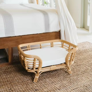 Fabriqués à la main En Rotin Chien Lit En Deux Tailles - Product Image 6