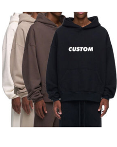 Sweats à capuche unisexe XXS grande taille 320g chandails de vêtements personnalisés avec col à capuche tenues de rue pour hommes pour l'hiver fabricant - Product Image 1