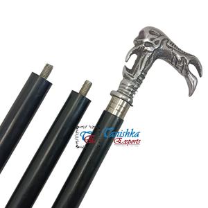 Canne de marche en bois noir réglable de haute qualité, moderne, faite à la main, avec poignée en aluminium nickelé, 600 g, 99 cm, pour les personnes âgées - Product Image 5