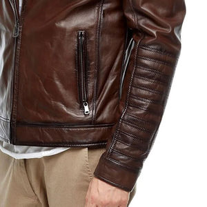 Veste en cuir véritable pour hommes bon marché, tenue confortable et décontractée, durable, de haute qualité, imperméable, coupe-vent, respirante - Product Image 6