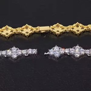 Diseño único Hip Hop joyería 10K/ 14K/ 18K joyería hombres VVS1 Moissanite diamante cubano enlace cadena completa diamante hombres cadena para regalo - Product Image 2