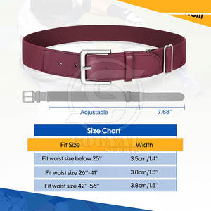 Ceinture de baseball en cuir imperméable de haute qualité avec logo personnalisé pour adulte - Product Image 3