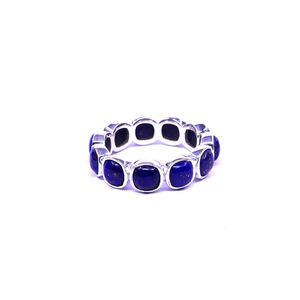 Desgaste de la boda Plata de Ley 925 Joyería plateada Lapise Lazulli Gemstone Mujeres Use Anillo - Product Image 1