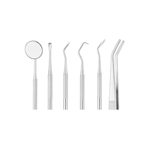 Dental Stainless Steel Manual <b>Oral</b> <b>Care</b> Kit 10pcs Mirror Probe Tweezer Forceps Tooth Stain Remover Tooth Cleaner Ergonomic Grip - Product Image 2