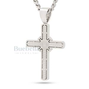 Colgante de Hip Hop de plata 925 personalizado Iced Out con moissanita de diamante DISEÑO DE Baguette cruzado personalizado para moda callejera - Product Image 5