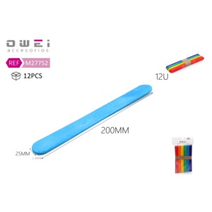 ไม้ไอติมหลากสีสัน200*25*1.6มม. งานฝีมือจากไม้ไผ่และไม้ - Product Image 1