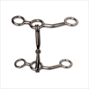 Nuevo, Profesional, de Acero Inoxidable, para Uso Veterinario, Clase I, Garantía de por Vida, Anillo en D, Bocado para Caballo, Anillo en D Articulado, CE - Product Image 2