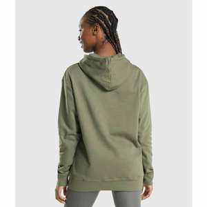 Sudadera con Capucha de Forro Polar Verde Oliva para Mujer, Personalizada, Cálida, de Manga Larga, Suave, Cómoda, Cortavientos, con Bolsillo Tipo Canguro, Informal - Product Image 6