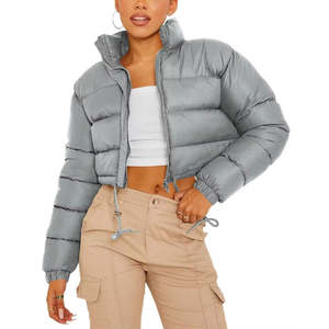 เสื้อแจ็คเก็ตพัฟเฟอร์ผู้หญิง ผ้าเนื้อนุ่ม น้ำหนักเบา ให้ความอบอุ่น เหมาะสำหรับการเดินทาง กิจกรรมกลางแจ้ง ชุดลำลอง ใส่ได้ทุกวัน และสไตล์สตรีท  เสื้อผ้าฤดูหนาว - Product Image 3