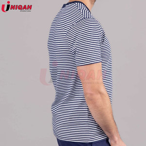 Camiseta Casual de Algodón Azul con Cuello Redondo, Color Personalizado, Antiencogimiento, Corte Regular para un Uso Diario Cómodo - Product Image 5