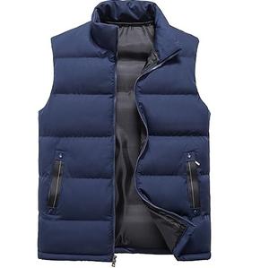 Veste matelassée sans manches d'hiver respirante coupe-vent Patchwork Fine Imperméable Streetwear Service OEM personnalisable - Product Image 3