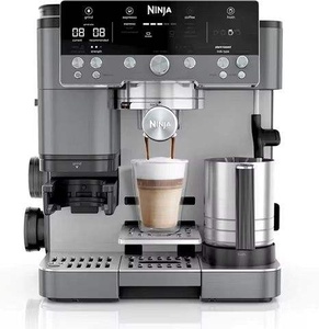 เครื่องชงกาแฟเอสเพรสโซแบบฝรั่งเศส สเตนเลสสตีล 3-in-1 พร้อมเครื่องบดในตัว เครื่องตีฟองนม หน้าจอสัมผัส แรงดัน 12 บาร์ สำหรับใช้ในบ้านและร้านกาแฟ - Product Image 5