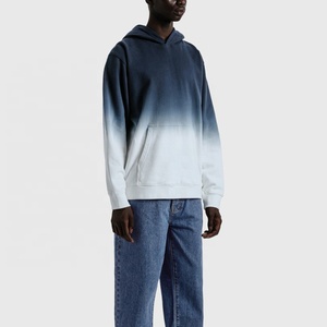 OEM personalizado más tamaño de los hombres sudaderas con capucha Casual Tie Dye Logo impresión Jogging sudadera invierno Sherpa DDP envío - Product Image 3