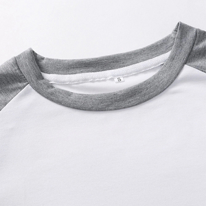 Camiseta de manga larga con cuello redondo raglán para hombre de alta calidad personalizada 100% algodón camiseta de manga larga en blanco para hombre de ajuste holgado - Product Image 3