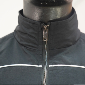 High Quality Custom Unisex Two-Piece Set Winter Solid Tracksuit Lightweight Breathable Nylon Zip Windbreaker Sweatsuit Front - Product Image 5