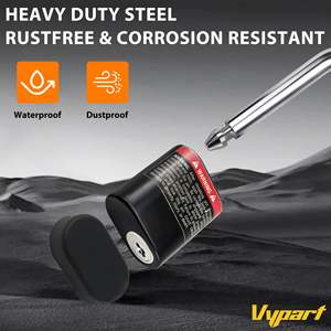 Vypart J-Shape Trailer Hitch Receiver Lock with 5/8 Dia Pin for Class III/IV 2 2-1/2 Truck Trailers - Product Image 4