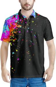 Camisas de Hombre Personalizadas de Alta Calidad, Poliéster/Algodón, Diseño Sólido, Tejido de Punto, Secado Rápido, Transpirable, Diseño con Pedrería en la Espalda - Product Image 5