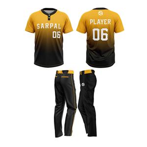 Maillots de baseball à boutons deux tons en maille vintage unie vierge uniforme de baseball personnalisé 81 - Product Image 1