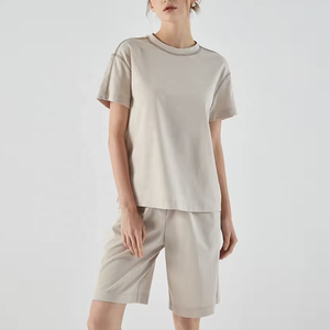 100% Cotton <b>Ladies</b> Pyjamas Custom Printed Adult Sleepwear Pakistan <b>Jersey</b> Fabric XS XL Sizes Drawstring Closure Summer <b>Short</b> - Product Image 5