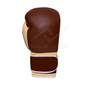 Custom Made Adult Sports Boxing <b>Gloves</b> <b>Moisture</b> Wicking New Style Laced Wrist Leather Material Customized Logo CLUBHUB - Product Image 4