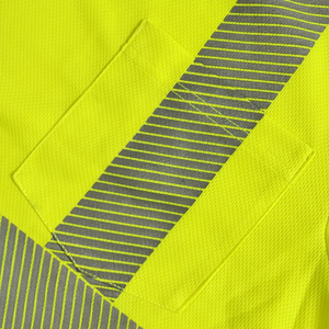 Camisetas de Trabajo de Seguridad de Media Manga Baratas, Alta Visibilidad, Reflectantes, Logotipo Personalizado, Poliéster/Algodón de Alta Calidad, Color y Talla Personalizados - Product Image 5