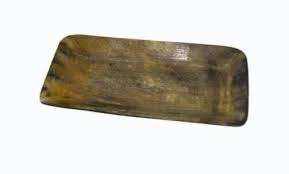 Plateaux de service en corne de style moderne, plateau à salade de luxe, vaisselle écologique peinte à la main pour le camping - Product Image 4