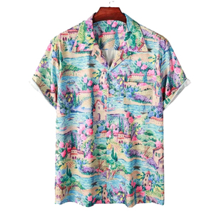 เสื้อโปโลพิมพ์ลายหลากหลายแบบสำหรับผู้ชาย เสื้อยืดลำลองสำหรับงานปาร์ตี้ชายหาด วันหยุด แขนสั้น พิมพ์ลายแบบซับลิเมชั่น - Product Image 1