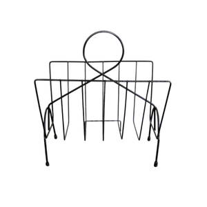 2 Layer Iron Metal Magazine Holders Office File Storage Rack Floor <b>Shelf</b> for Home Office School Use Magazine Holder - Product Image 6