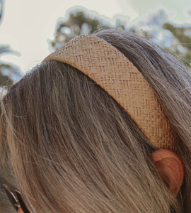 Ensemble de bandeaux en rotin tressé / Attache-cheveux en rotin - Prix de gros - Product Image 3