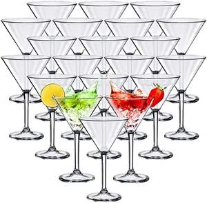 New Customizable 8 Oz <b>Clear</b> Cocktail <b>Glasses</b> Set Export Quality for Bar Restaurant Party with Logo Printing and Engraving - Product Image 1