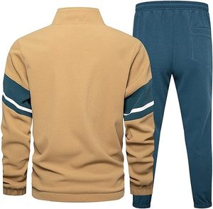High Quality Customized Unisex Breathable 100% Cotton Tracksuit Casual Long Sleeve Jogging Athletic Sports <b>Set</b> - Product Image 2