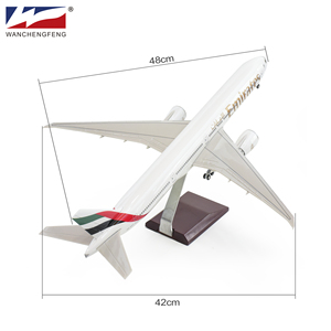 [Phiên bản LED] mô hình máy bay tiểu vương quốc B777 1/160 48cm ABS nhựa mô hình máy bay mô hình máy bay - Product Image 3