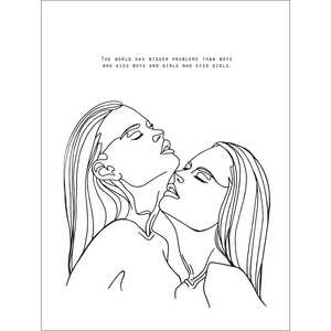 Le monde de Madeleine a de plus grands problèmes - Impression Art Déco encadrée sur papier pour bureau, cadre en bois à suspendre - Product Image 4