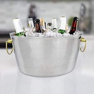 Manufactures and Suppliers of Admirable Design Bar Ware Wine <b>Tub</b> Great Quality Stainless Steel Curved Shape Wine Bucket - Product Image 6