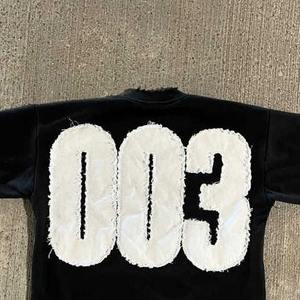 เสื้อยืดโอเวอร์ไซซ์ผ้าฝ้าย100% ฟอกสีแบบวินเทจเสื้อยืดโอเวอร์ไซส์ลายปักและดีไซน์แบบทึบลายผ้าถักแบบออกแบบได้ตามที่ต้องการ - Product Image 5