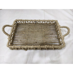 ถาดเสิร์ฟอาหารหวายธรรมชาติเป็นมิตรต่อสิ่งแวดล้อมถาดรับประทานอาหาร - Product Image 1