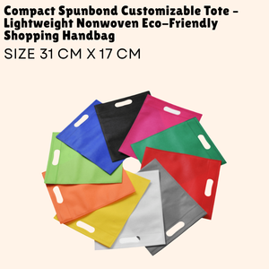 Sac fourre-tout compact personnalisable Spunbond sac à main écologique léger non tissé - Product Image 1
