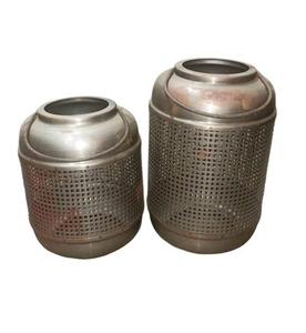 Ensemble de 2 lanternes suspendues en fer de qualité supérieure avec finition polonaise pour lanternes suspendues en métal de décoration intérieure - Product Image 1