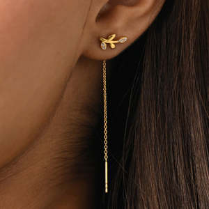 NOVAMART Fine 925 Sterling Silver Drop <b>Threader</b> <b>Earrings</b>-Premium Design Wholesale Export - Product Image 4