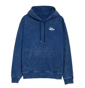 Sudaderas con Capucha para Hombre, de Primera Calidad, a la Moda, Lavado Ácido, 100% Algodón, Invierno, Tallas Grandes, Estilo Urbano - Product Image 1
