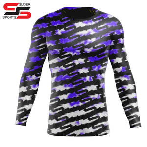 Hombres rash guard Spandex rash guard manga larga compresión rashguard para hombres sublimado impreso Top mejor calidad de moda - Product Image 4