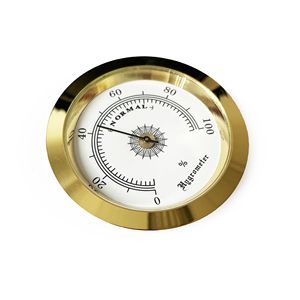 Hygromètre analogique AEK-Tech, cadre doré, cadran blanc, 50 mm - Product Image 5