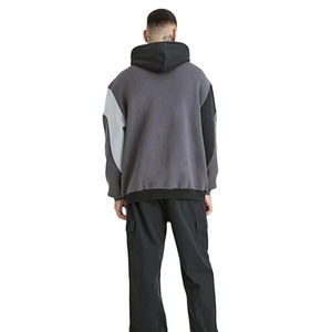 เสื้อฮู้ดสวมหัวแขนยาวโอเวอร์ไซส์สำหรับผู้ชายผ้าสวมใส่สบายพร้อมโลโก้ & DTG - Product Image 2