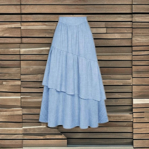 Nuevas faldas largas de alta calidad, estilo de moda de otoño 2026, cintura elástica para mujeres adultas, falda informal con estampado Floral Vintage, ropa - Product Image 1