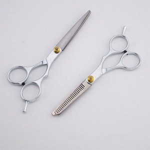 Ensemble de ciseaux de coiffeur de haute qualité 5.5 "finition cisaillement de coupe amincissant de coiffeur polonais avec kit de ciseaux de cheveux en acier allemand - Product Image 3