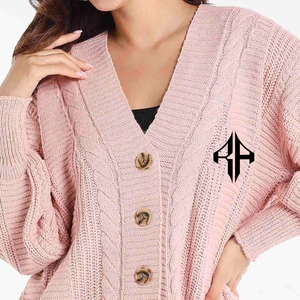 Top New 2025 <b>Women</b> <b>Cardigan</b> Winter Sweater Wholesale Wool / Acrylic Material High Quality Custom Logo by ATLANTIC - Product Image 3