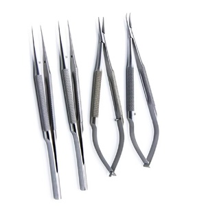 Ensemble d'instruments microchirurgicaux Micro ciseaux et pince à épiler personnalisés en acier inoxydable à usage hospitalier de qualité supérieure - Product Image 3